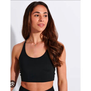 Girlfriend Collective Black Longline Sports Bra Tank XXXL Built In Support NWT